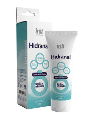 Gel Lubrificante Hidratante Anal Hidranal 50g Intt com Ácido Hialurônico