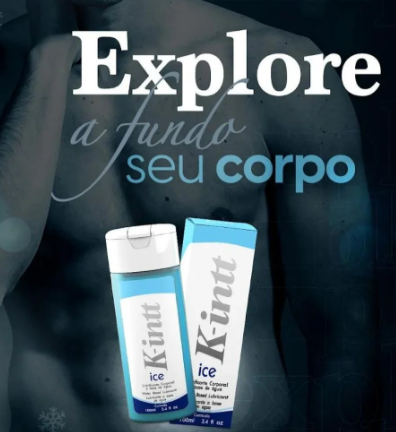 Gel Lubrificante Corporal K-Intt Ice Refrescante 100ml Intt à Base de Água