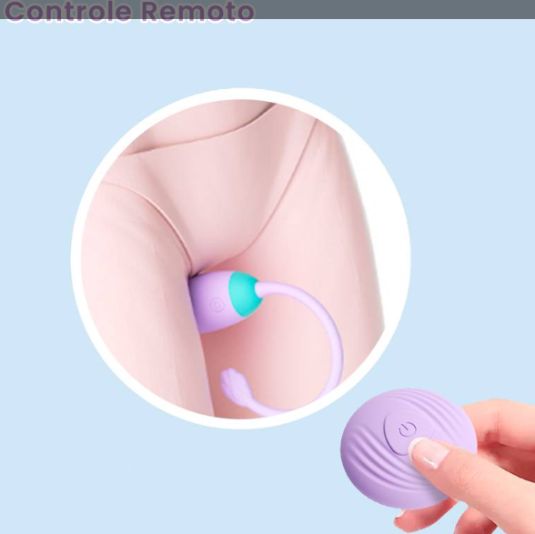 Mini Vibrador Ovo Estimulador Gatinho Meow com Controle Remoto Sem Fio
