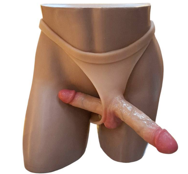 Cinta Peniana Strap-On Duplo com Prótese de Penetração Simultânea