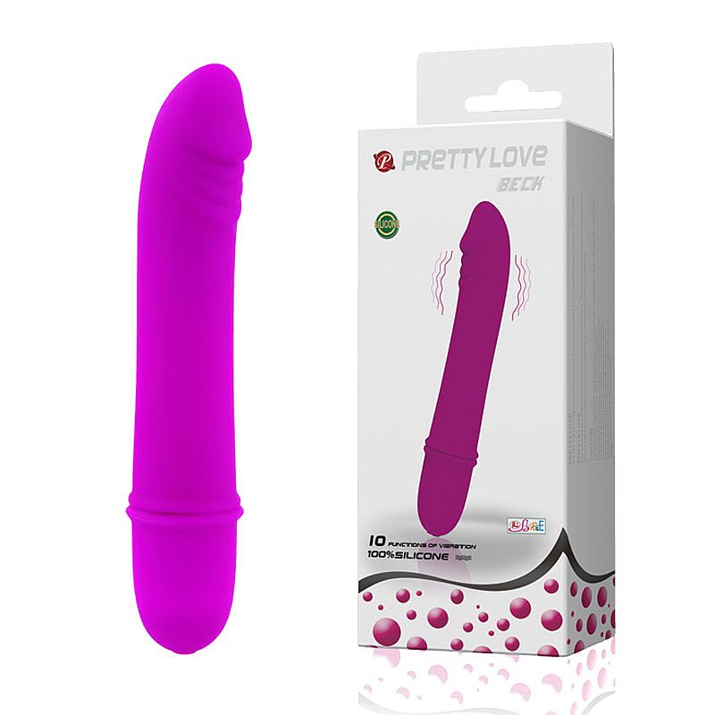Vibrador Realista de Silicone 10 Funções Beck Pretty Love a Pilha