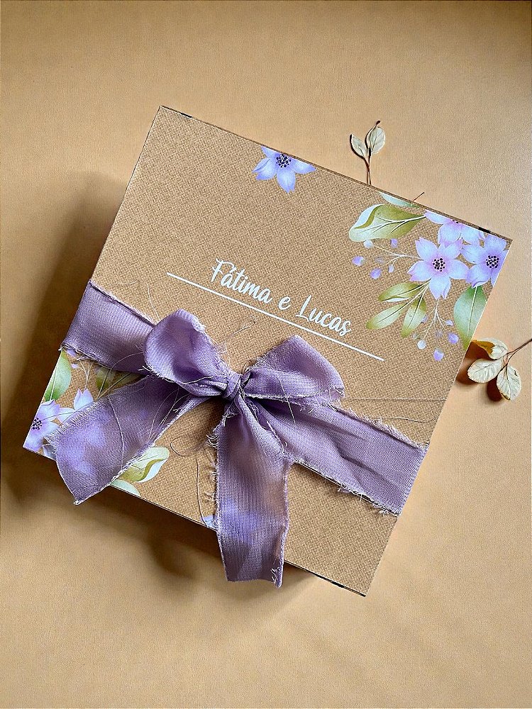 Caixa Lilás Lavanda- Modelo 3
