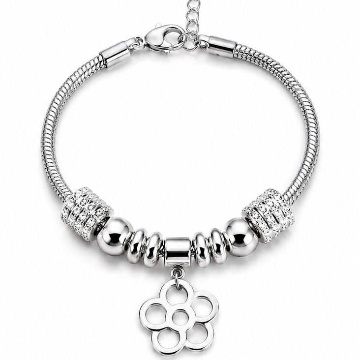 Pulseira Berloque Flor