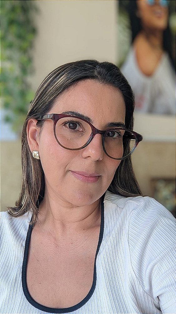 Armação feminina Ynot Redonda Degradê - Tamanho 52