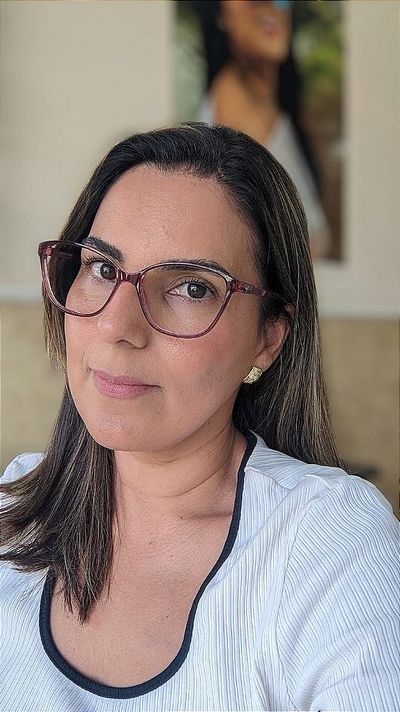 Armação Feminina Vinho - Tamanho 53