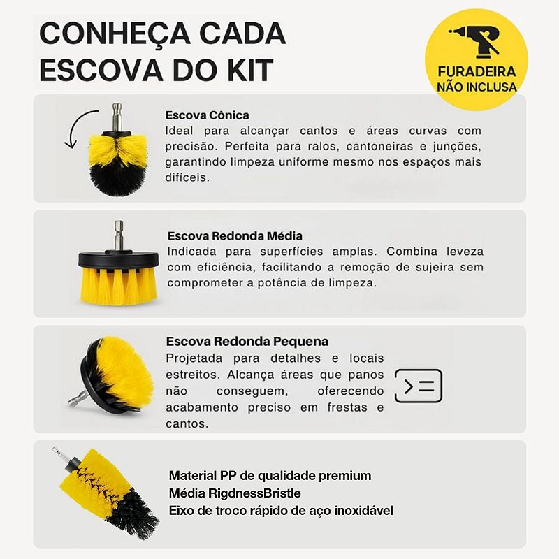 Kit Completo de Limpeza Automotiva