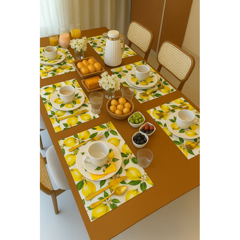Kit com 4 Lugares Americanos Estampados