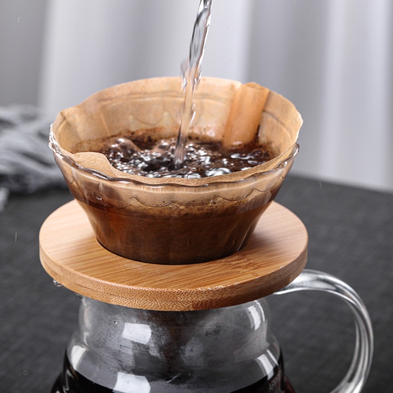Cafeteira de Vidro Borrossilicato Com Tampa e Filtro 600ml