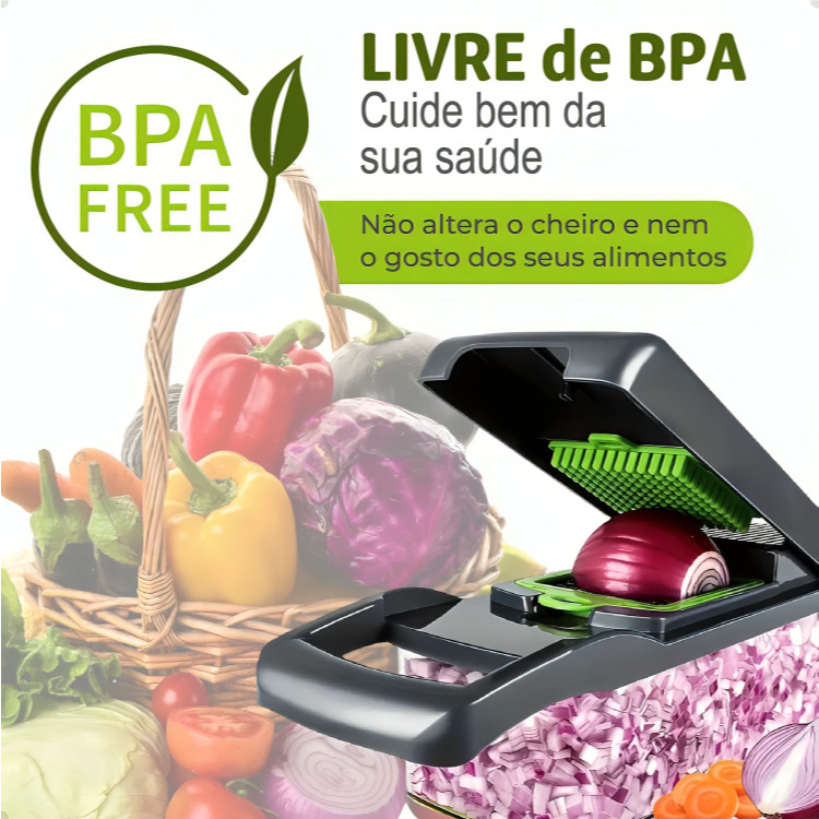 " Fatiador Cortador Ralador de Legumes Multiuso & Elegância para Cozinha... De Slicer Aço Inox 14 x 1 _ Verduras frutas"