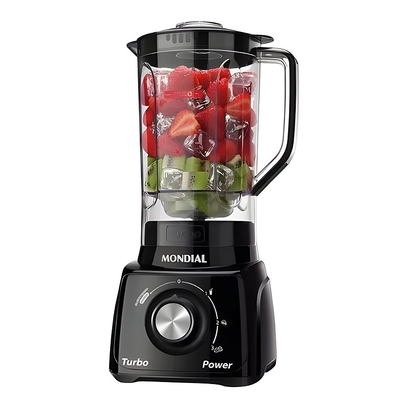 "Liquidificador Mondial L‑99 Turbo 550 W 3 Velocidades"