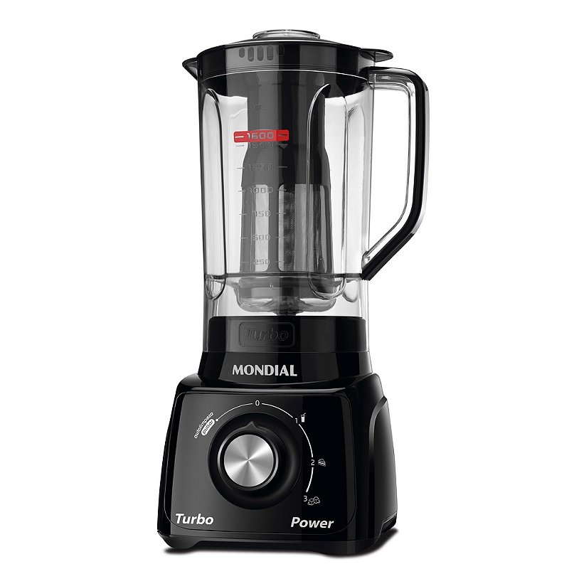 "Liquidificador Mondial L‑99 Turbo 550 W 3 Velocidades"