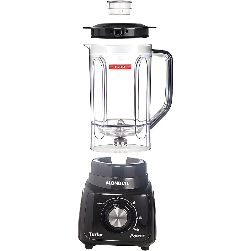 "Liquidificador Mondial L‑99 Turbo 550 W 3 Velocidades"