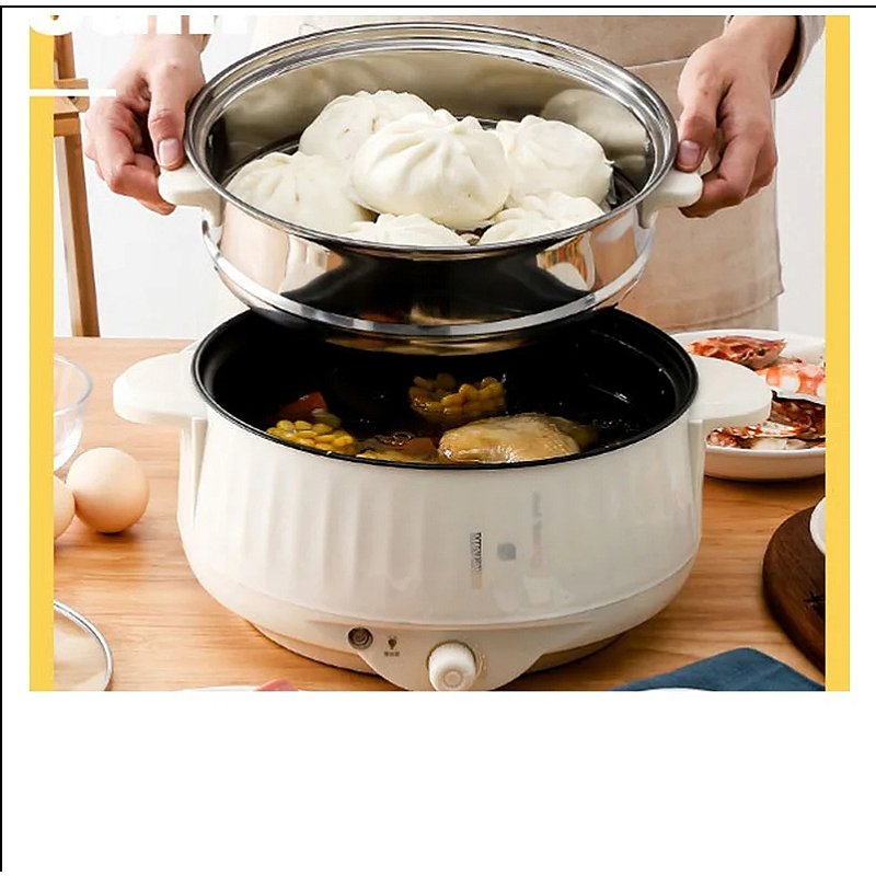 "Panela Elétrica De Camada Única/Dupla , 20 cm , 220V , 1-2 Pessoas , Antiaderente Doméstica Quente De Arroz , Eletrodomé"