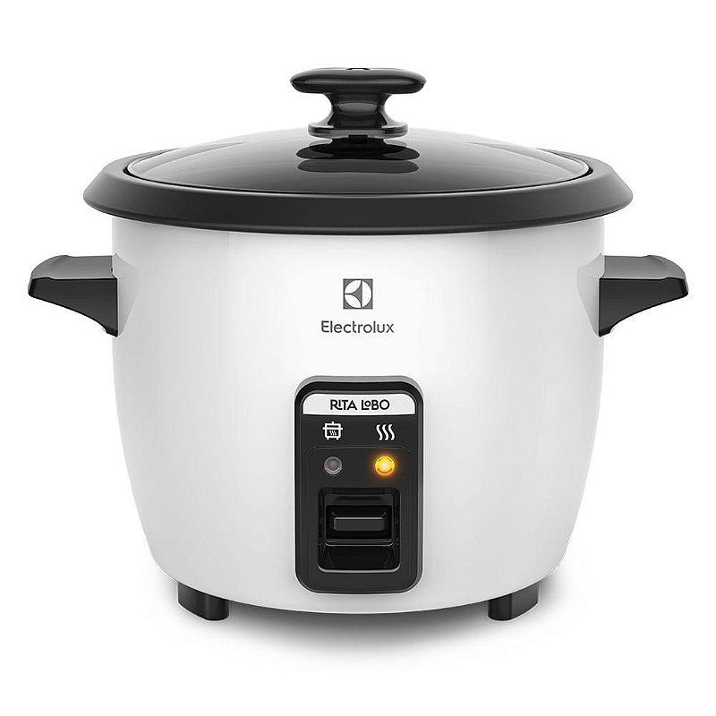 "Panela de Arroz Elétrica Electrolux por Rita Lobo 1,3L Branca Efficient RCB50"