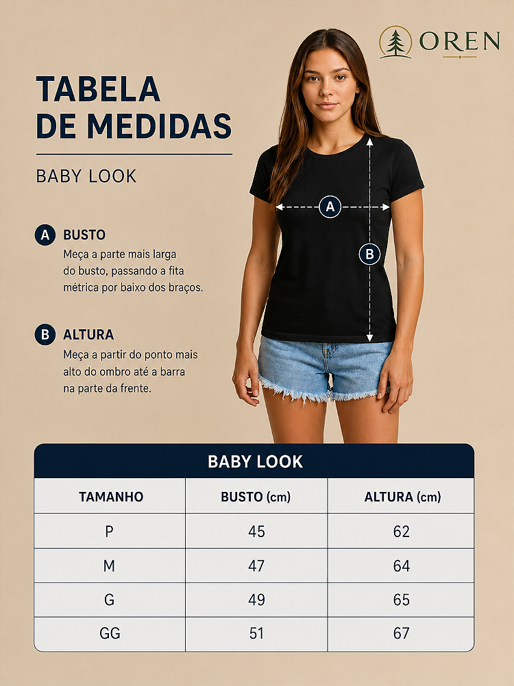 Baby Look Azul Marinho de Algodão Egípcio