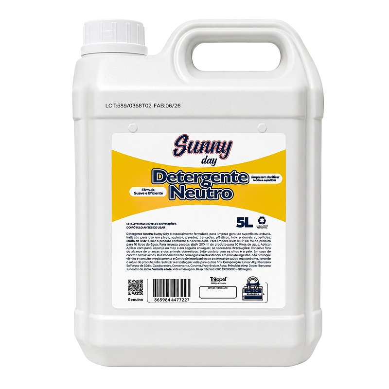 Detergente Neutro Sunny Day 5L
