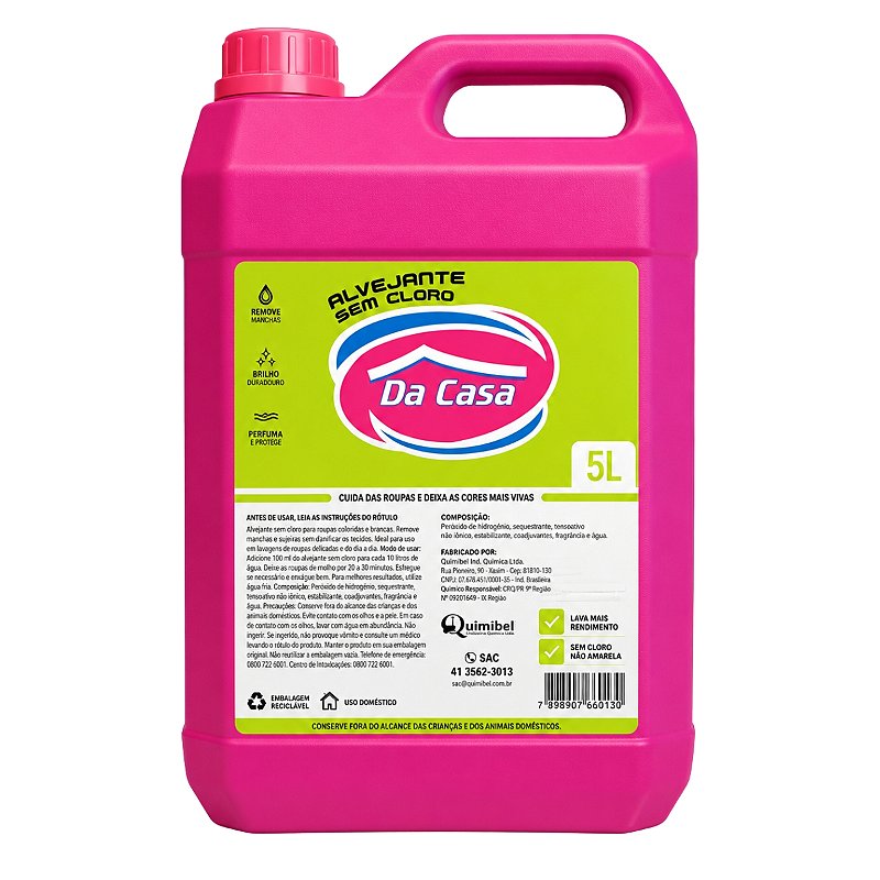 Alvejante sem Cloro Da Casa 5L