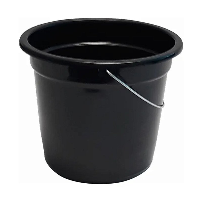 Balde Plástico Preto 7L Shangrilá