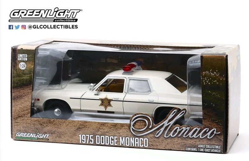 1/24 GREENLIGHT 1975 DODGE MONACO HAZZARD COUNTY SHERIFF