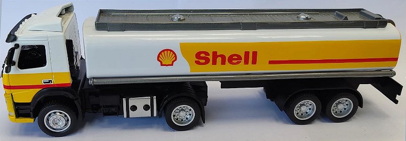 1/50 CAMINHAO VOLVO TANQUE SHELL COM LUZ E SOM