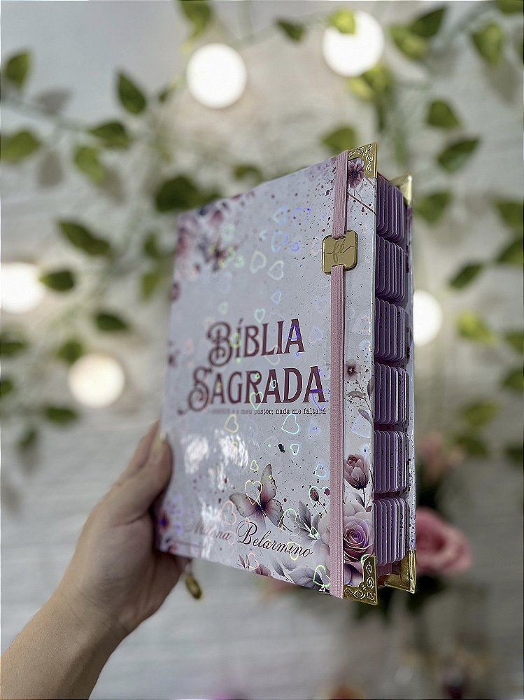 Bíblia Média ARC - Letra Média - Borboletas Florida