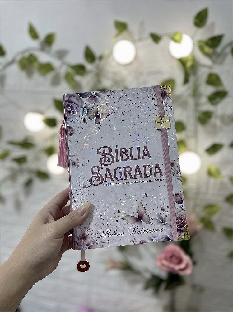 Bíblia Média ARC - Letra Média - Borboletas Florida