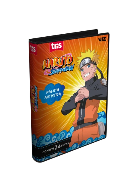 MALETA ARTÍSTICA DO NARUTO - 24 PÇS