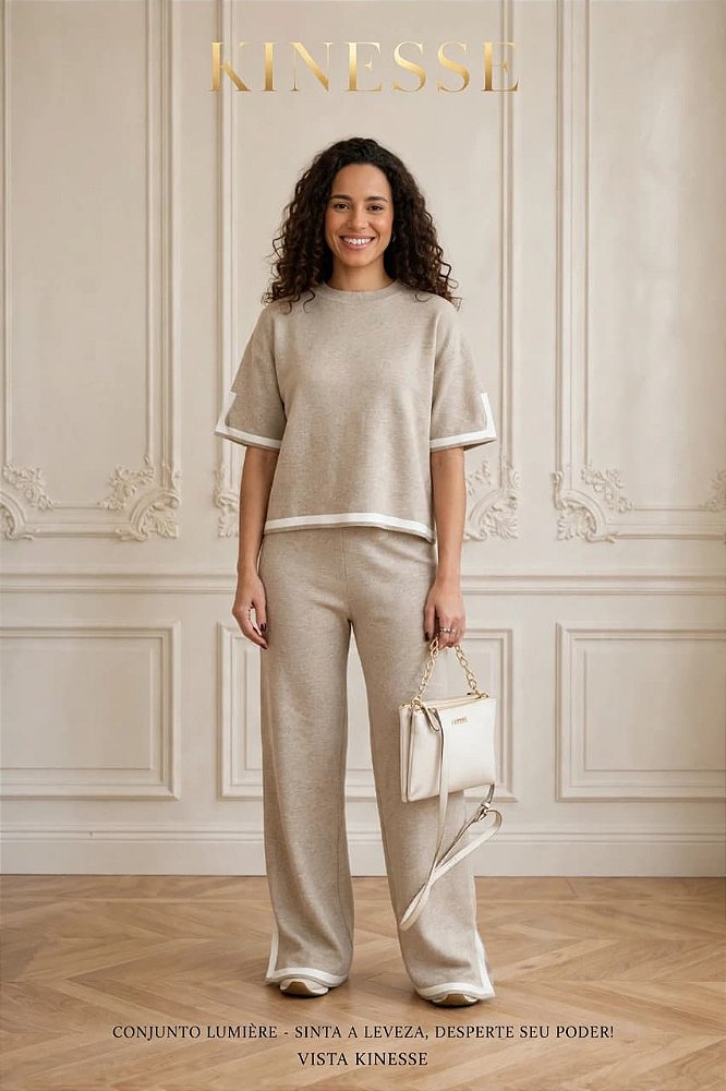 Conjunto Lumière -Wide Leg + Cropped - KINESSE