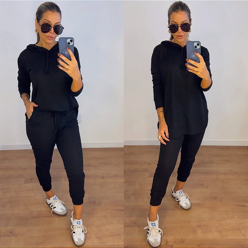 Conjunto elegante Blusa e calça