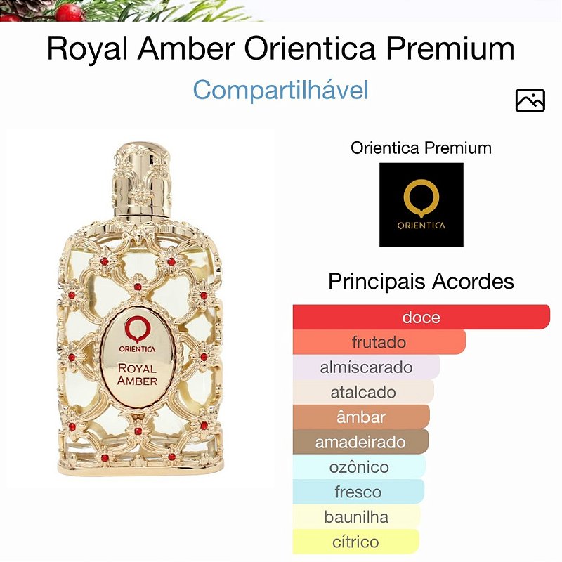 Perfume Orientica Luxury Collection Royal Amber EDP - Unissex 80ml