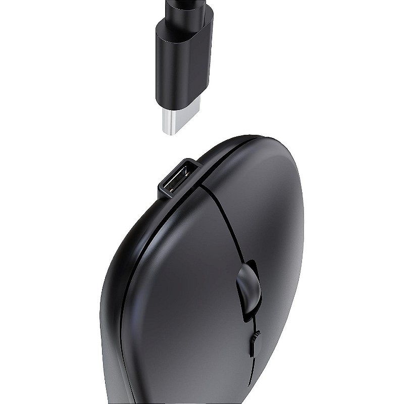 Mouse Sem Fio Slim Fortrek MS14 Preto