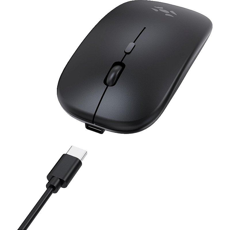 Mouse Sem Fio Slim Fortrek MS14 Preto