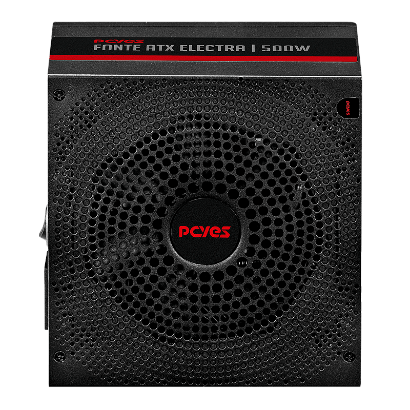 Fonte ATX Pcyes Electra 500W PFC Ativo