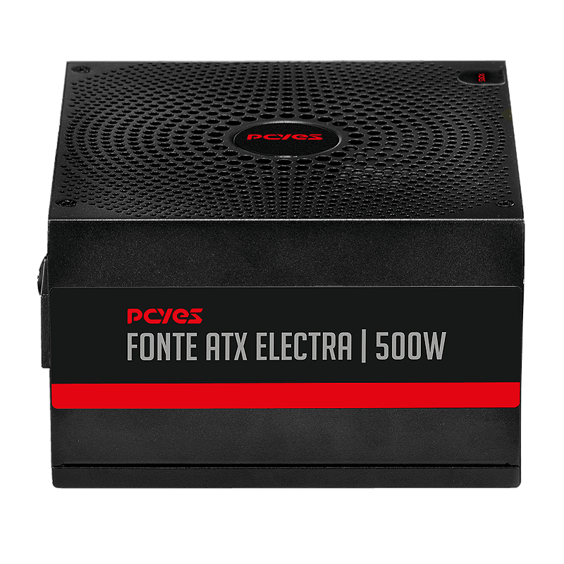 Fonte ATX Pcyes Electra 500W PFC Ativo