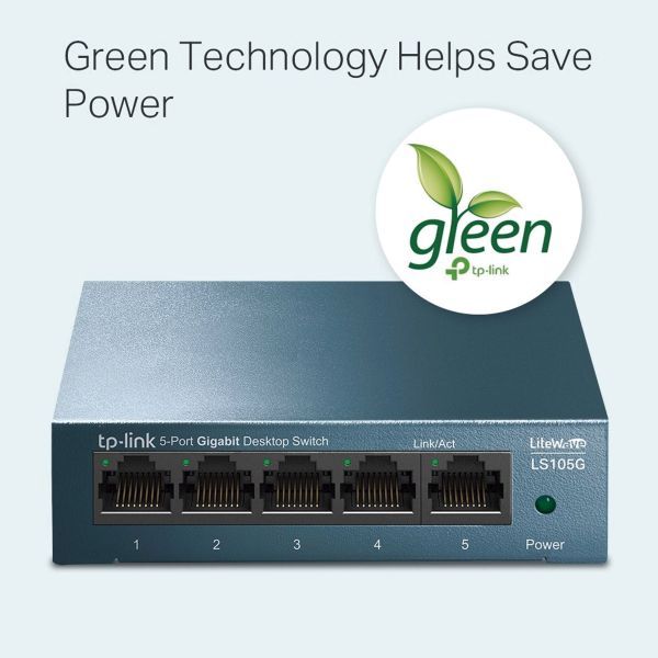 Switch Gigabit 5 Portas TP-Link LS105G