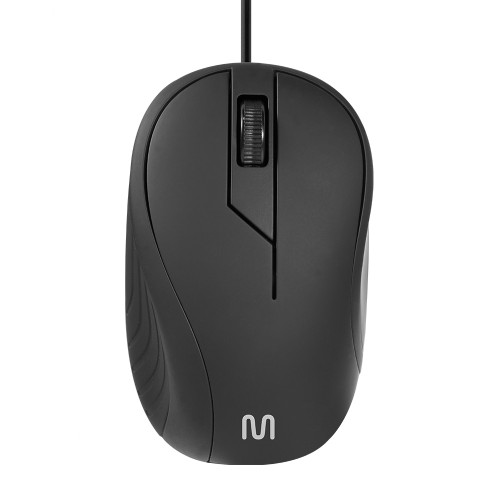 Mouse com fio MF300 1200dpi 3 botões Preto