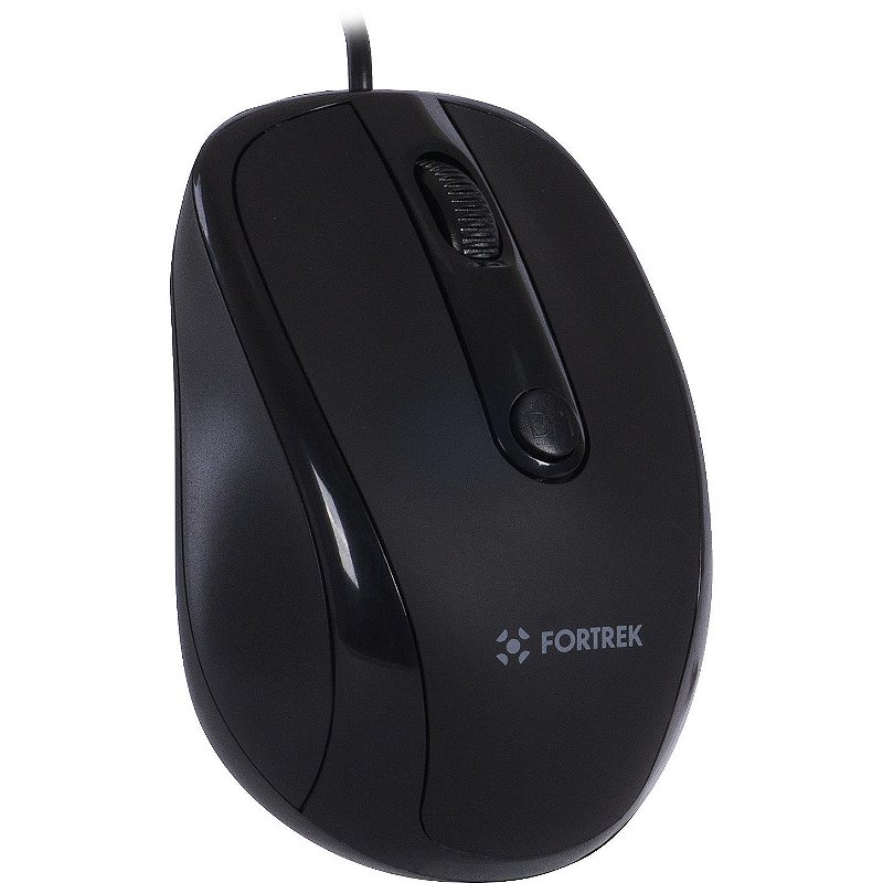 Mouse Fortrek OM103BK USB 2400 DPI Preto
