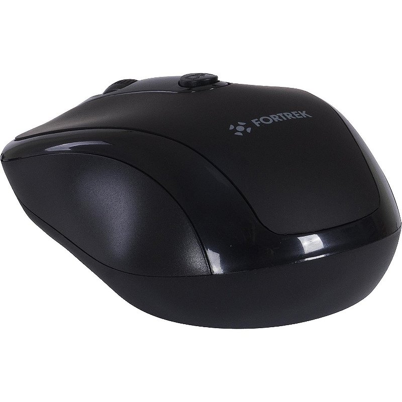 Mouse Fortrek OM103BK USB 2400 DPI Preto