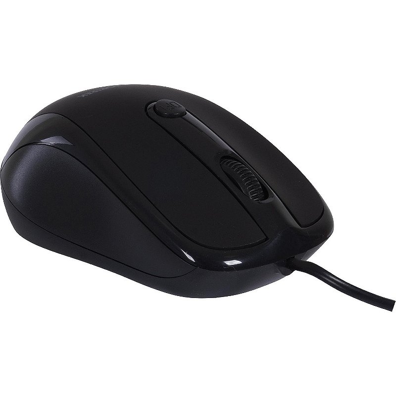 Mouse Fortrek OM103BK USB 2400 DPI Preto