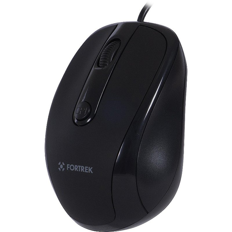 Mouse Fortrek OM103BK USB 2400 DPI Preto