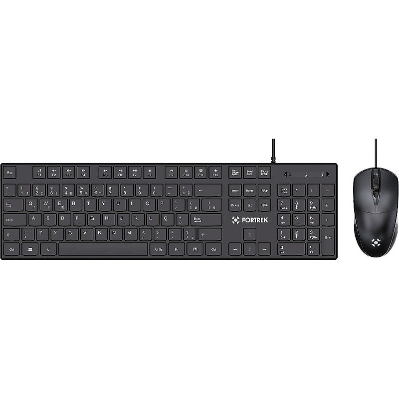 Kit Teclado e Mouse Fortrek C13 USB ABNT2