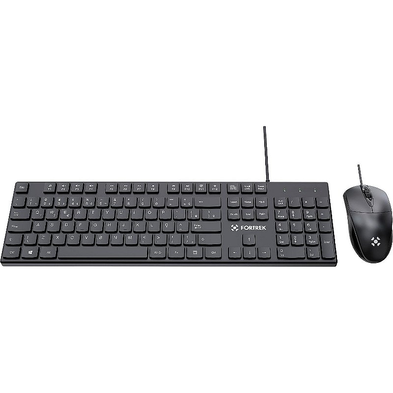 Kit Teclado e Mouse Fortrek C13 USB ABNT2