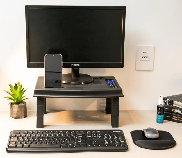 Suporte Ergonômico para Monitor e Notebook Reliza Ergonew 3