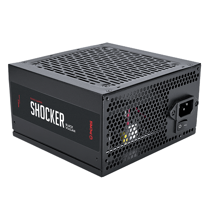 Fonte Gamer Pcyes Shocker 500W 80 Plus Standard