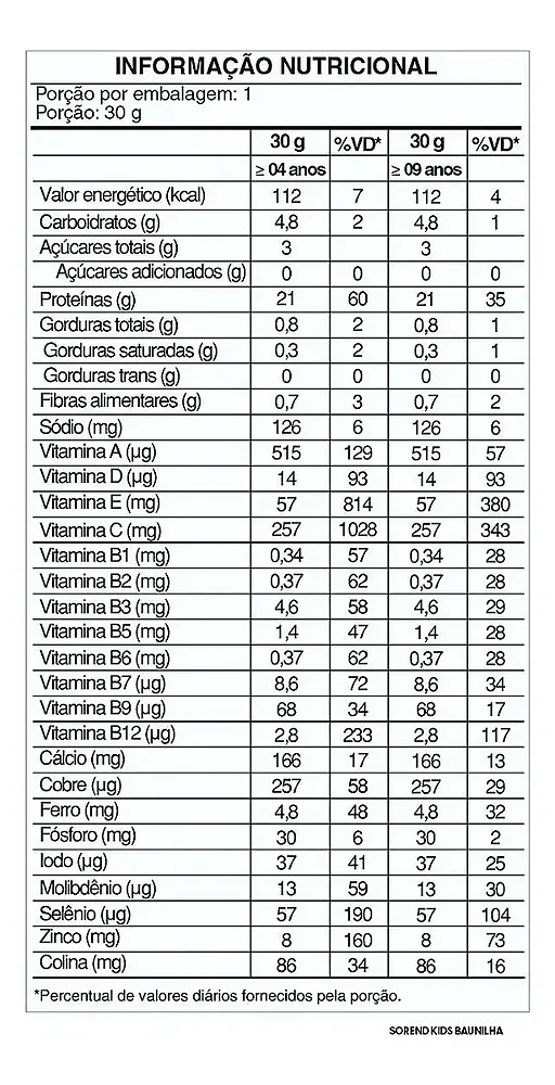 Sorend 25g Suplemento em Pó Sem Sabor