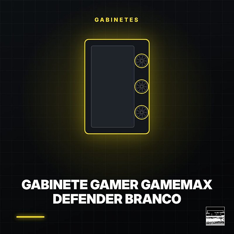 Gabinete Gamer GameMax Defender Branco