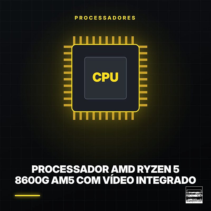 Processador AMD Ryzen 5 8600G AM5 com Vídeo Integrado