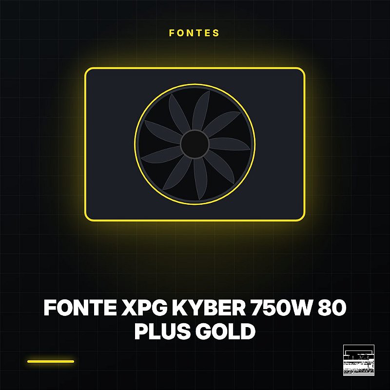 Fonte XPG Kyber 750W 80 Plus Gold