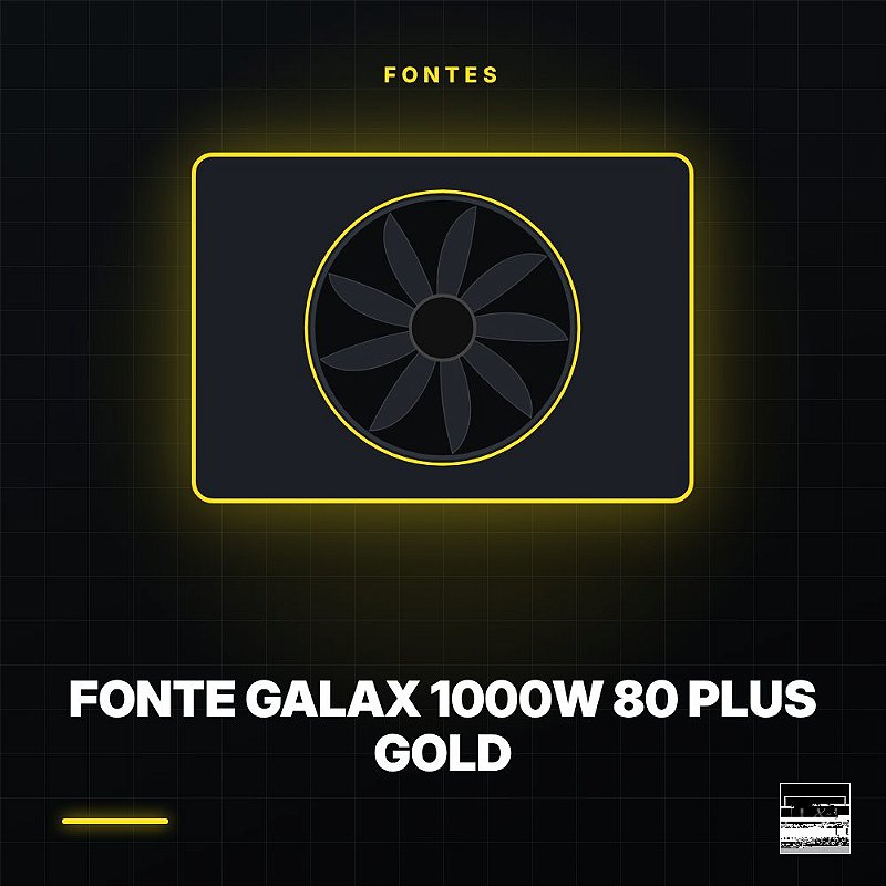 Fonte Galax 1000W 80 Plus Gold