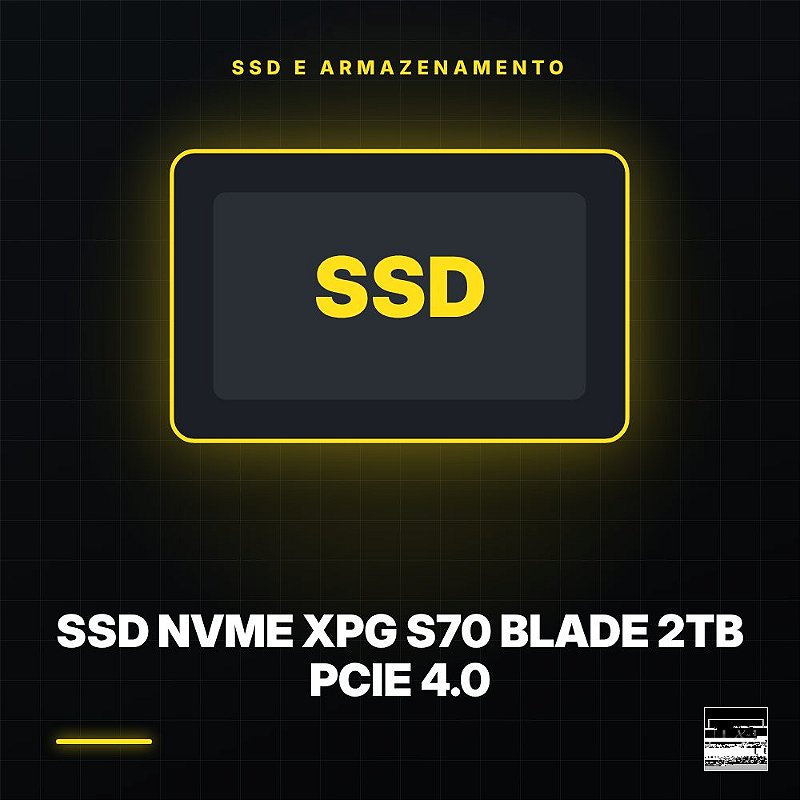SSD NVMe XPG S70 Blade 2TB PCIe 4.0 7400mb/s